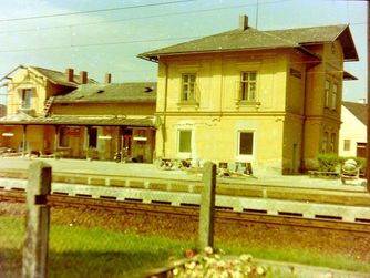 Historische Aufnahme: Bahnhof Lungitz