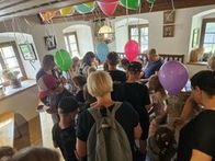 Den Abschluss des Nachmittags im Bauernmöbelmuseum bildete ein Luftballonstart.