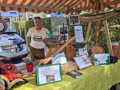 Der Infostand des Reichraminger Holzknechtmuseums